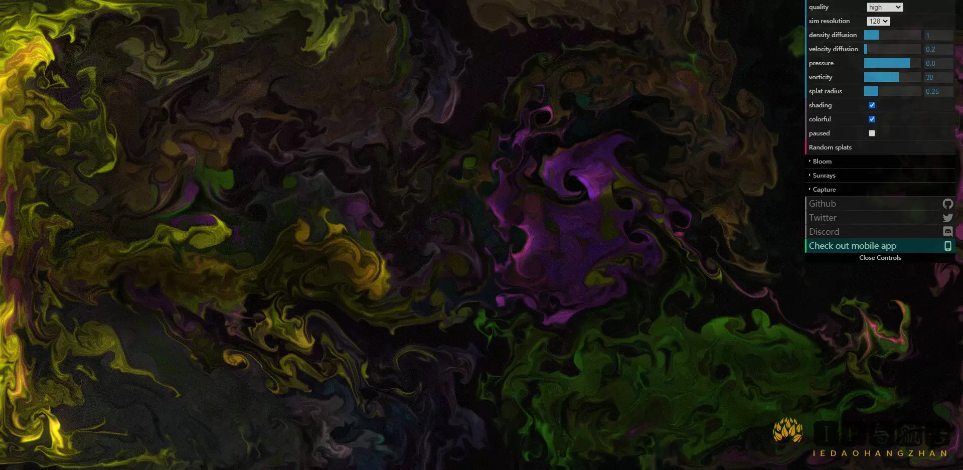 WebGL Fluid Simulation