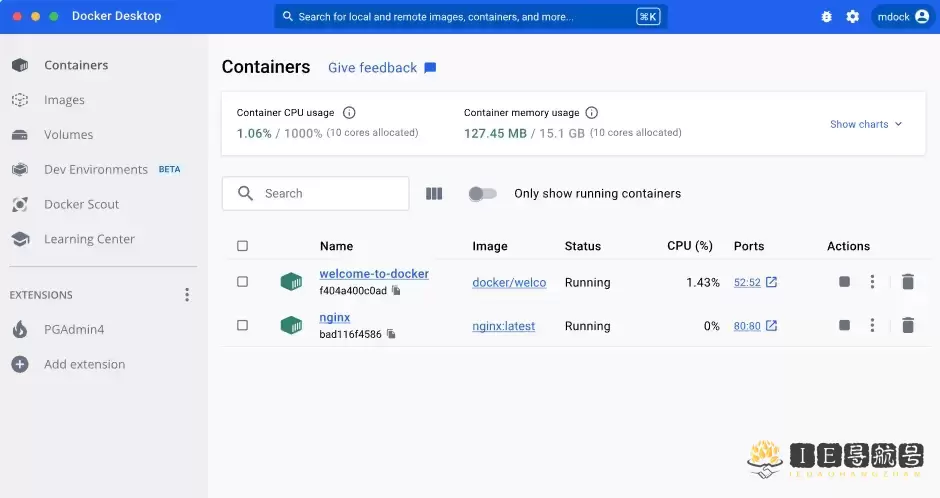 Docker Desktop demo