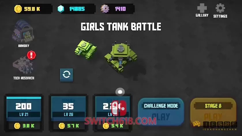 坦克战斗少女|中文|本体+1.2整合版|NSP-XCI|原版+魔改9.2|Girls Tank Battle