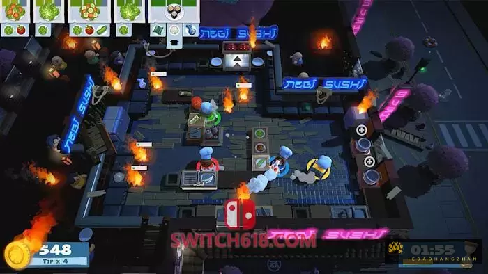 分手厨房2|官方中文|本体+1.0.16补丁+5DLC|NSZ|原版|煮糊了2|胡闹厨房2|Overcooked 2