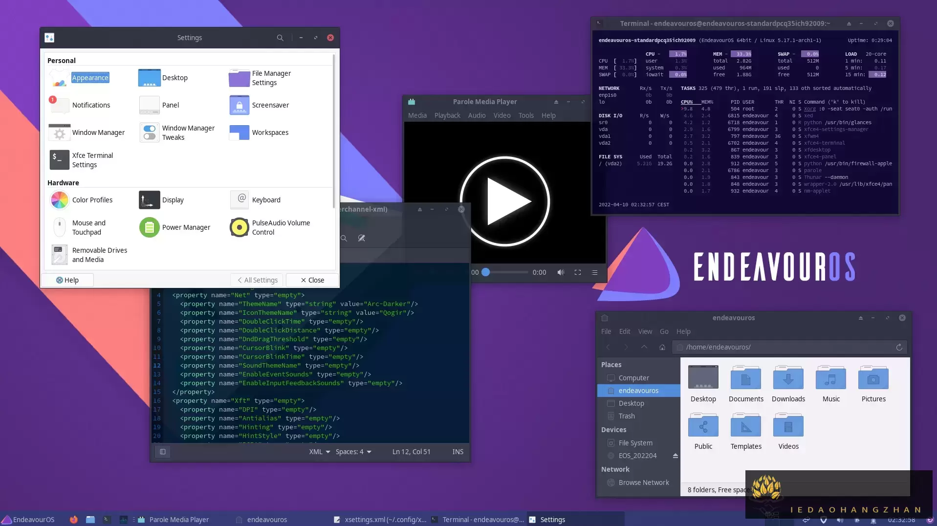 EndeavourOS XFCE4